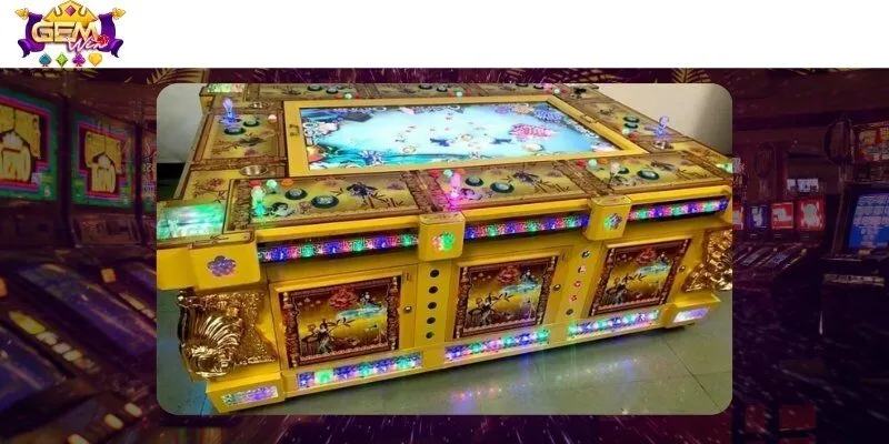 Chiếc máy chơi bắn cá thường xuất hiện tại trung tâm thương mại